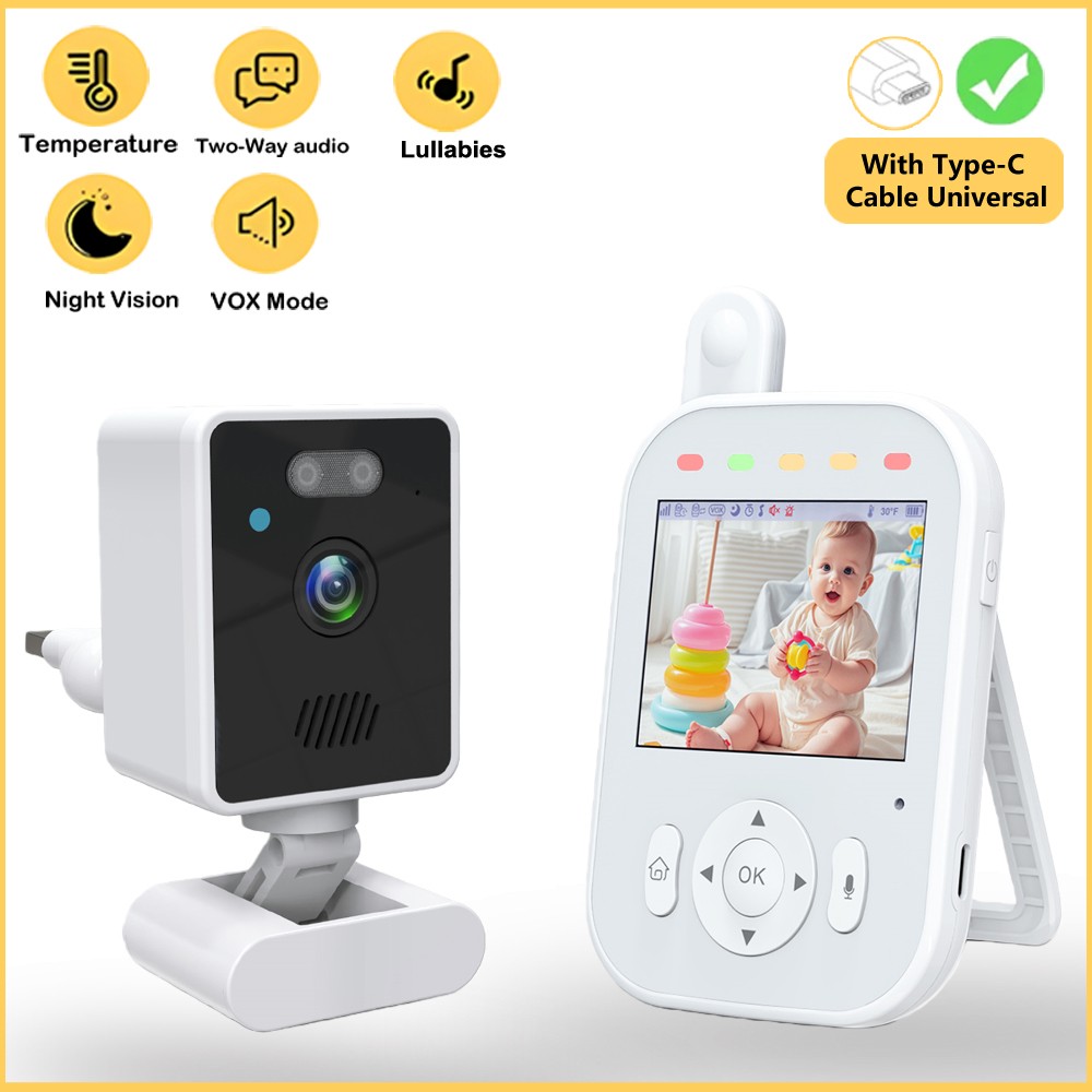 Home Security Cameras Wireless - Baby Monitor Wireless Indoor 2.8