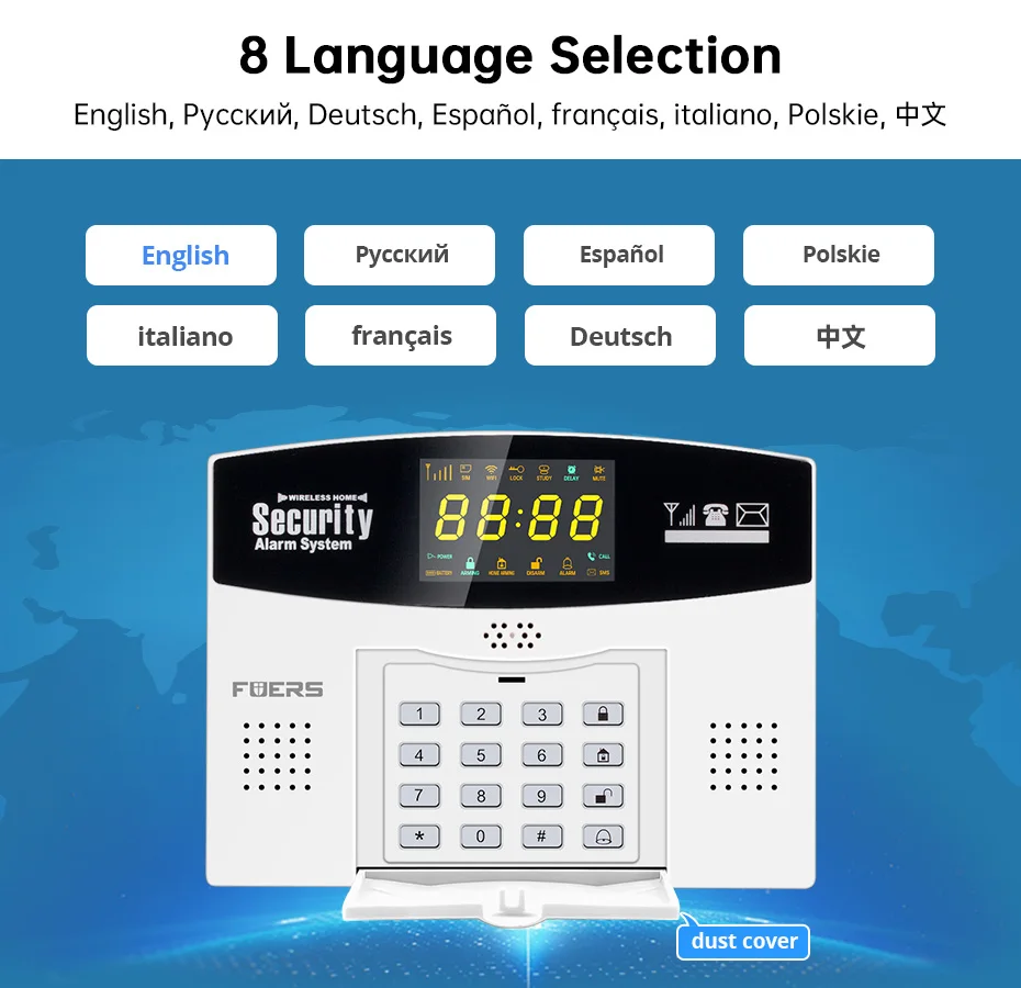 Fuers W214 WIFI 4G GSM Wireles - Home Zone Security App 评论和价格