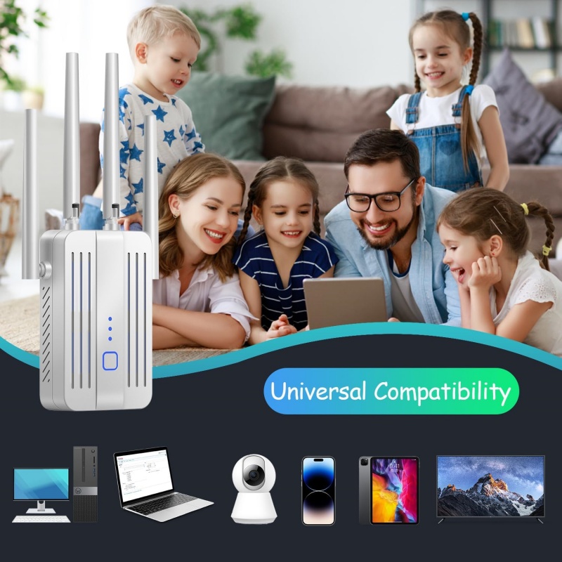 1200Mbps WiFi Repeater Extende - Home Security And Internet 评论和价格