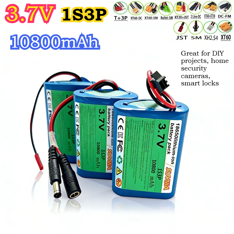 3.7V 10800mAh 1S3P 18650 Brand - Home Security Robot 评论和价格