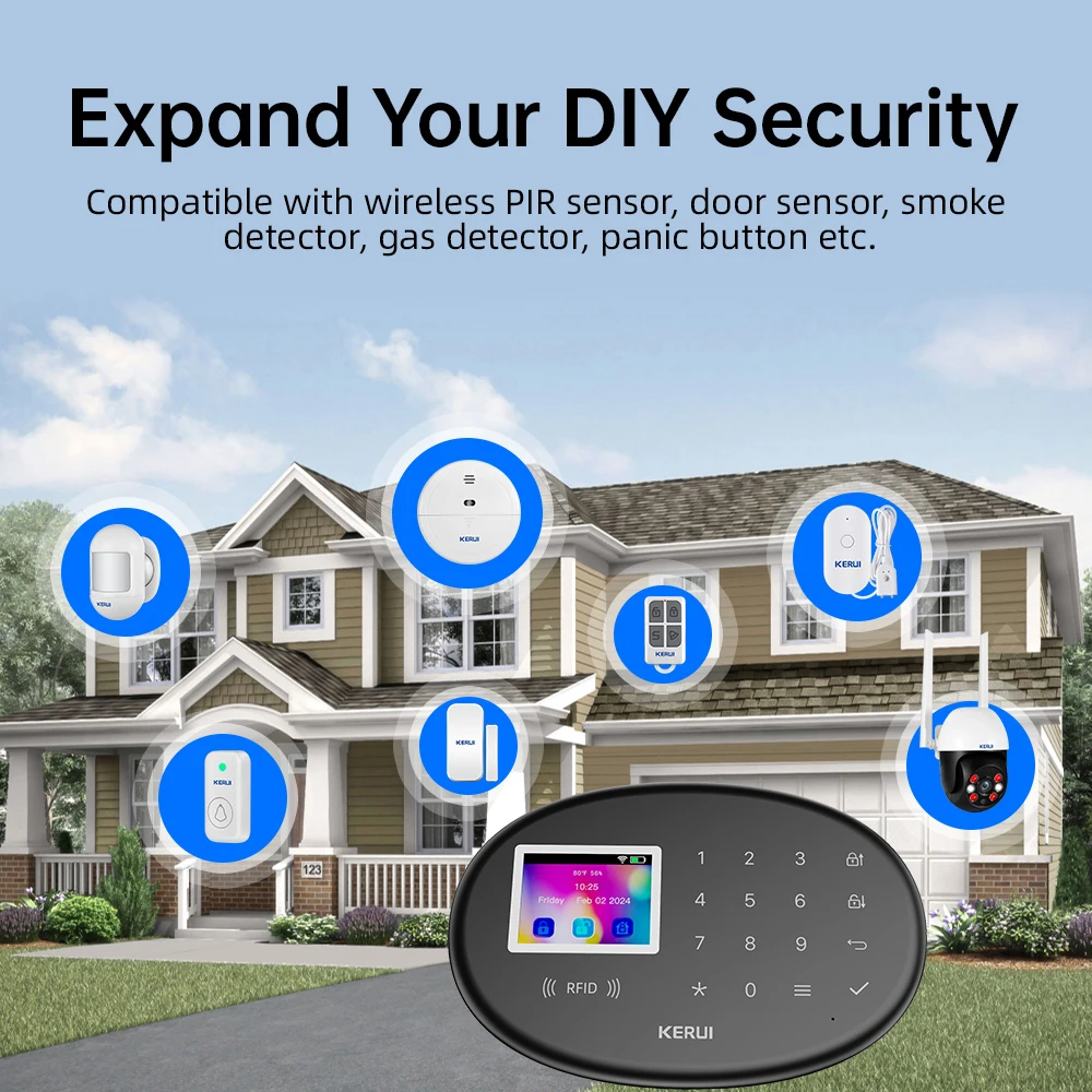 KERUI WiFi + 4G/2G Home Securi - Home Zone Security App 评论和价格