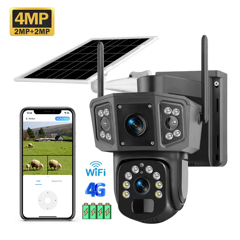 2026 V380 Pro 4MP Wireless PTZ - Camera Solar Wireless 评论和价格