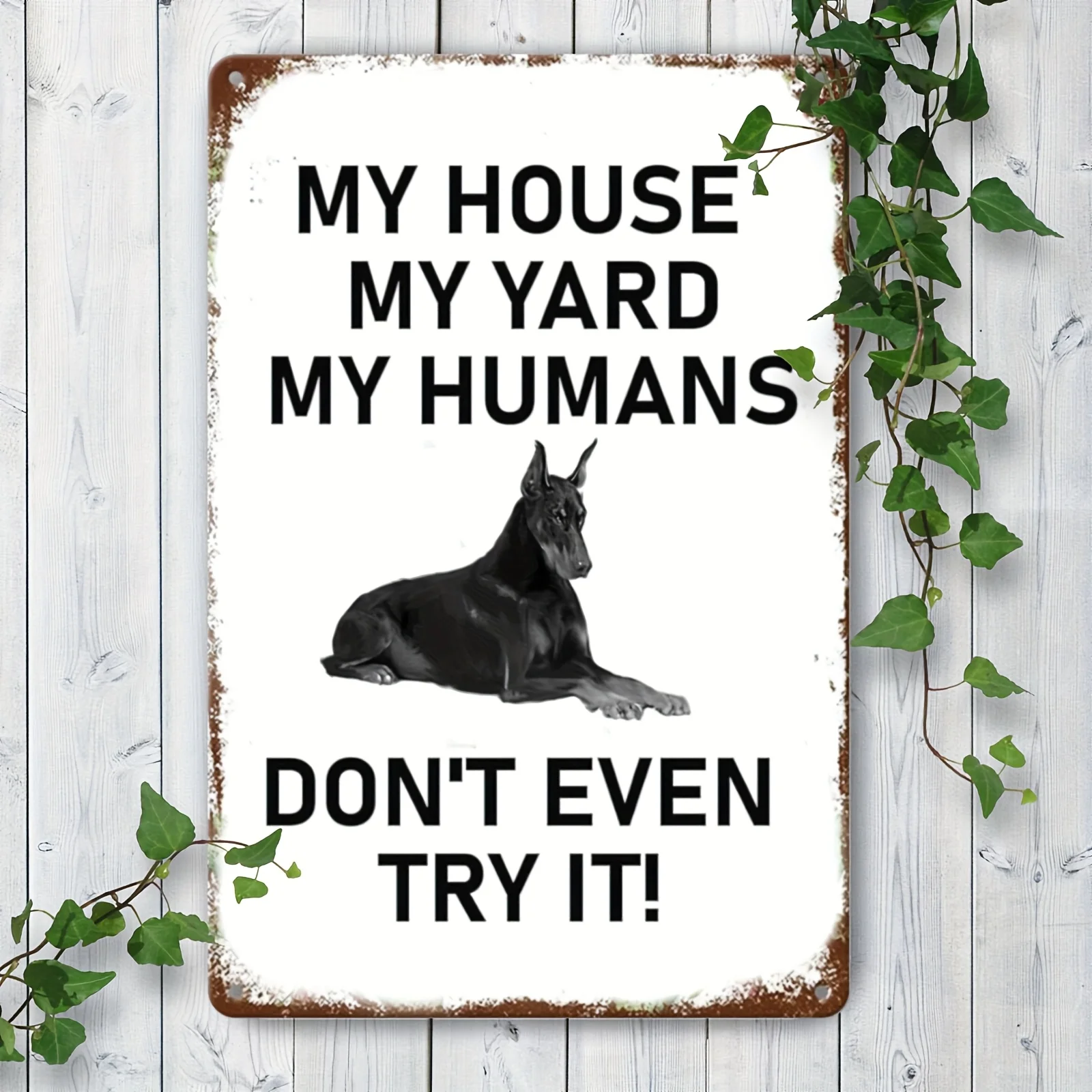 Vintage Doberman My House My H - Home Security In My Area 评论和价格