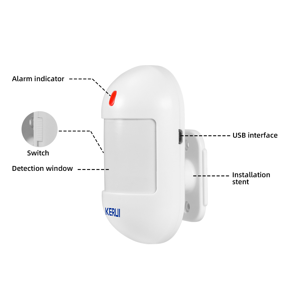 KERUI Wireless PIR Motion Sens - Home Security Battery 评论和价格