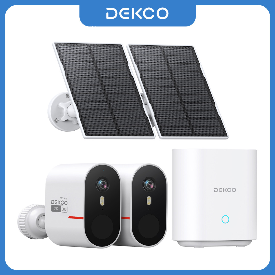 Dekco 3MP WiFi Solar Camera Sy - Home Security Cameras Wireless 评论和价格