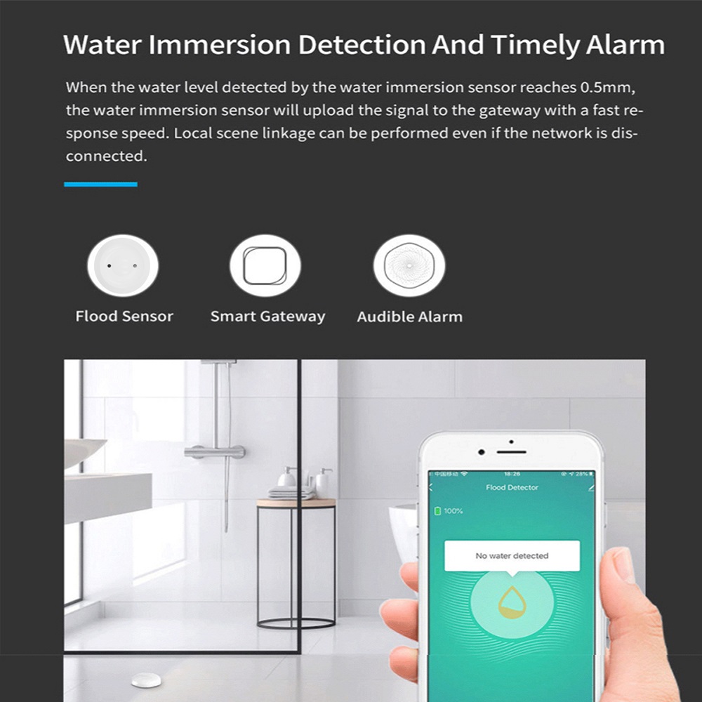 Tuya Water Leak Sensor Smart H - Home Security App 评论和价格