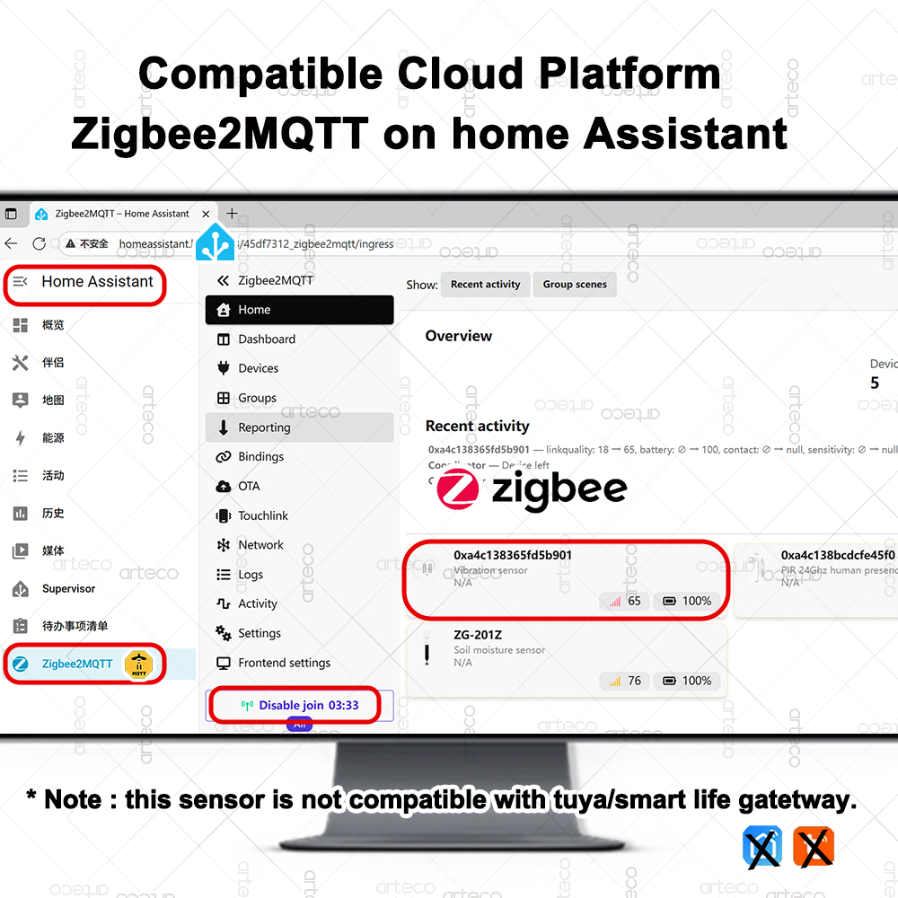 Smart ZigBee 3.0 Vibration Sen - Home Security App 评论和价格