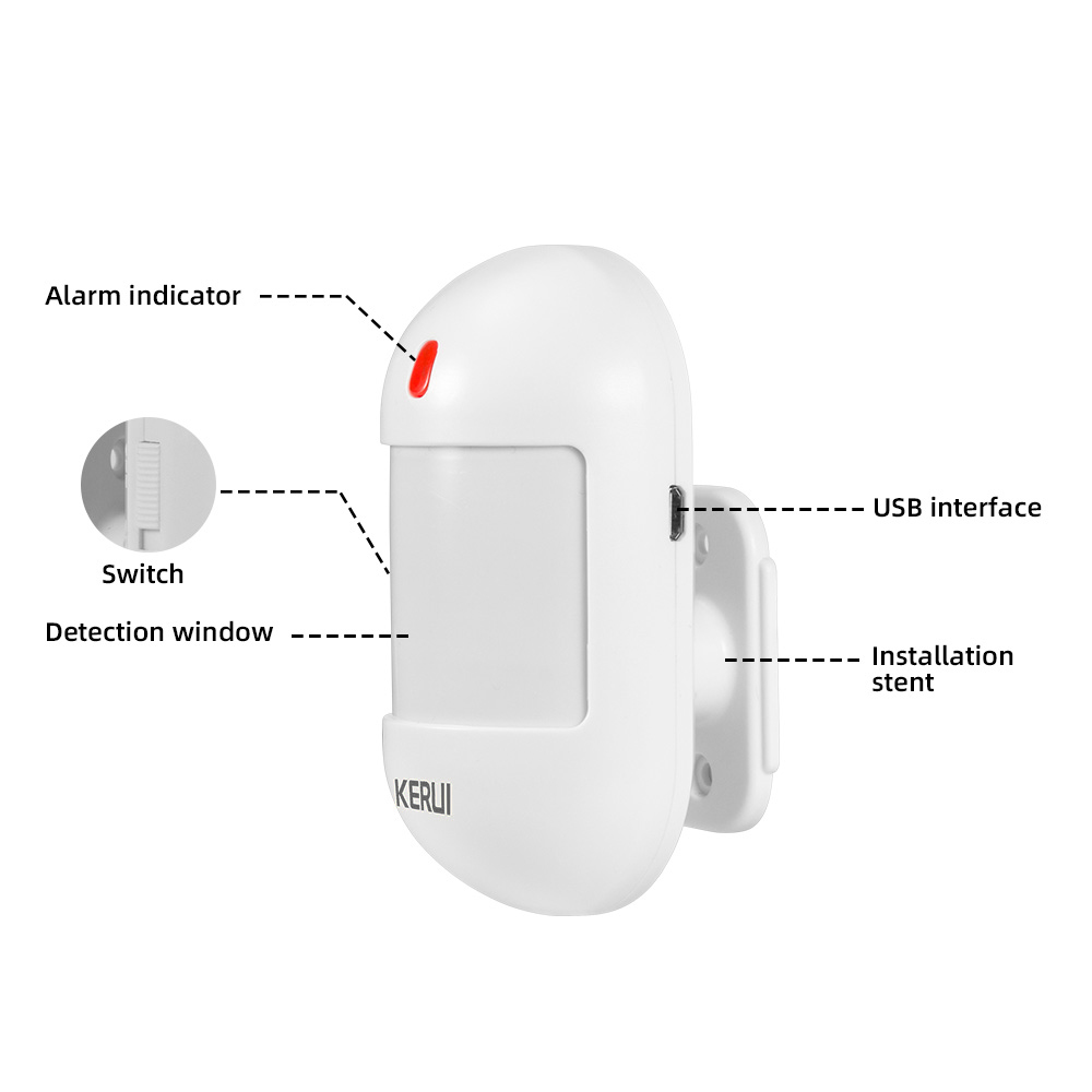 KERUI Wireless PIR Motion Sens - Home Security Battery 评论和价格