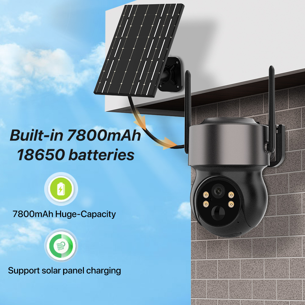 4MP 4G SIM Solar Battery Power - Home Security Cameras Wireless 评论和价格