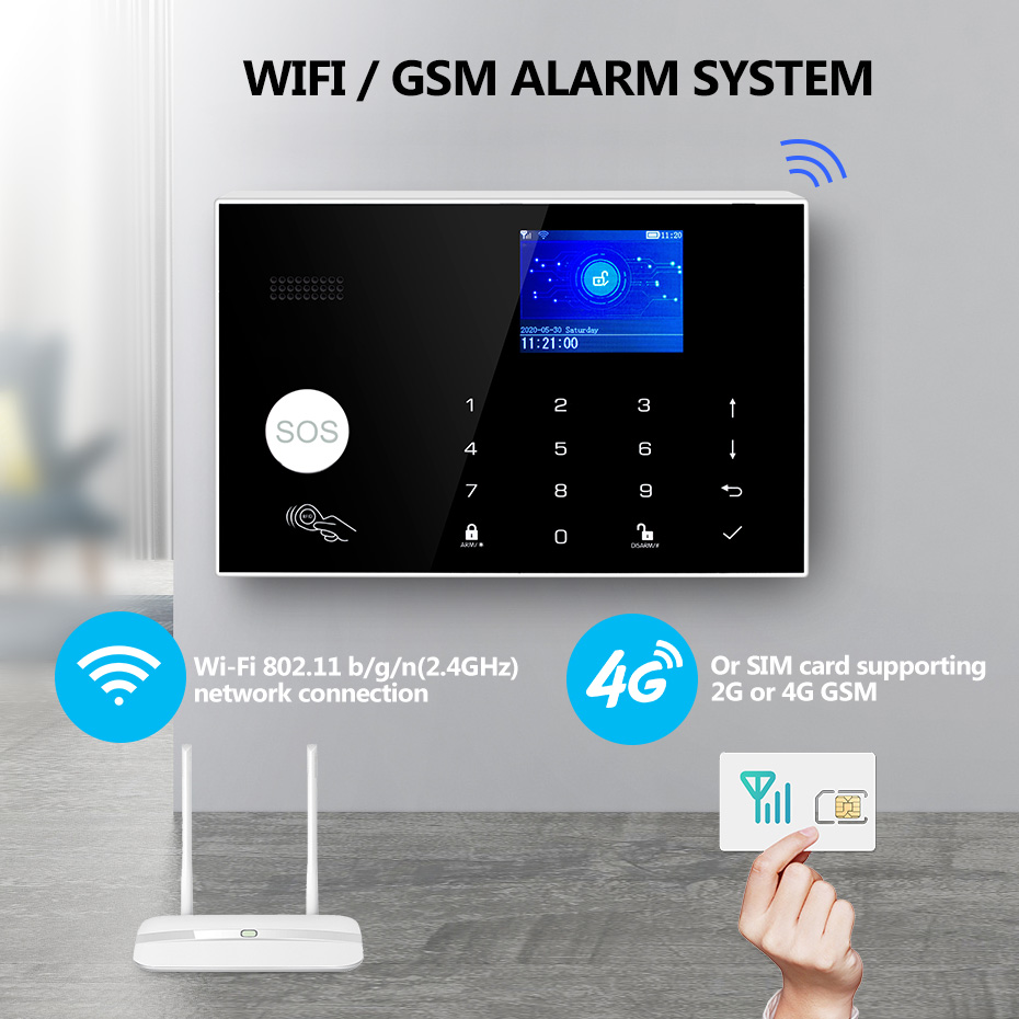 KERUI 4G/WiFi Home Alarm Syste - Home Zone Security App 评论和价格
