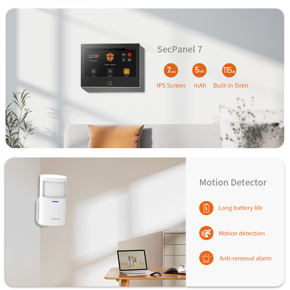 Staniot 7 inch Wireless WiFi 4 - Home Zone Security App 评论和价格
