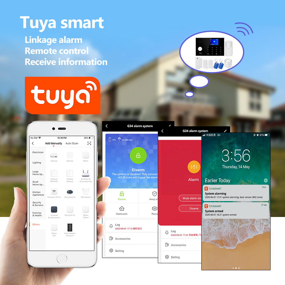 KERUI 433mhz 4G/WIFI Home Alar - Home Zone Security App 评论和价格