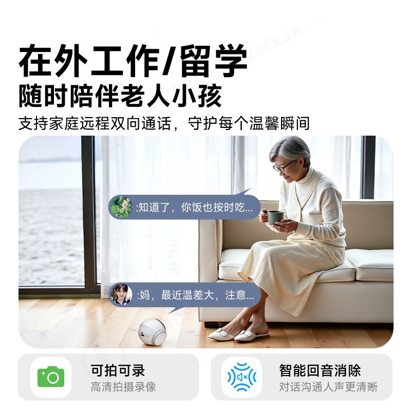AI Moving Pet Robot Camera Dua - Home Security Robot 评论和价格