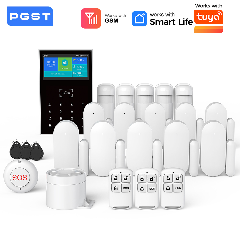GSM WiFi Home Security Alarm S - Home Security No Monthly Fee 评论和价格