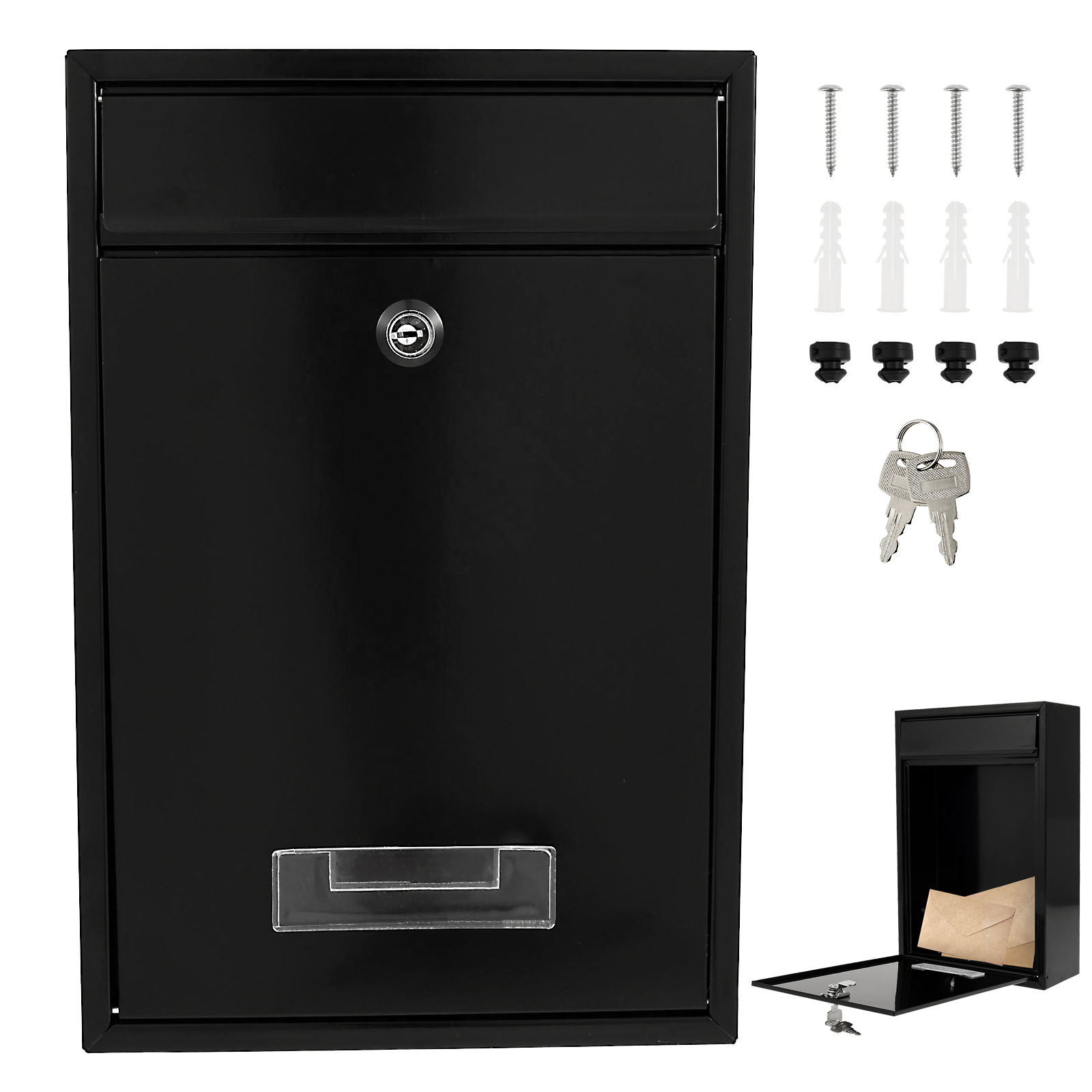 Metal Wall Mount Mailbox Outdo - Home Security Letters 评论和价格