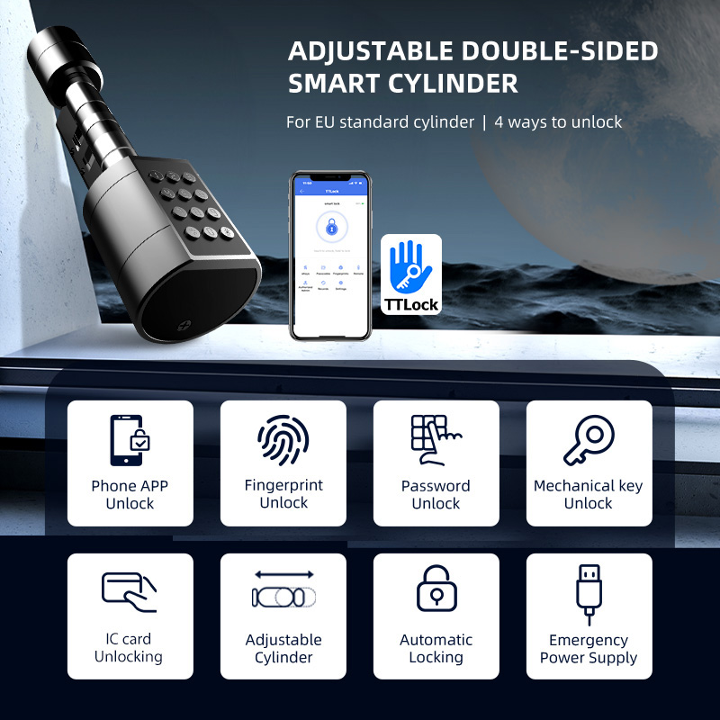 Smart Euro Cylindrical Door Lo - Home Security Battery 评论和价格