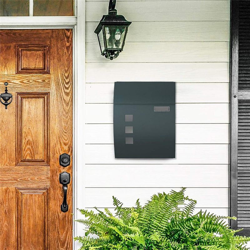 AEE4-Wall Mounted Post Box - W - Home Security Letters 评论和价格