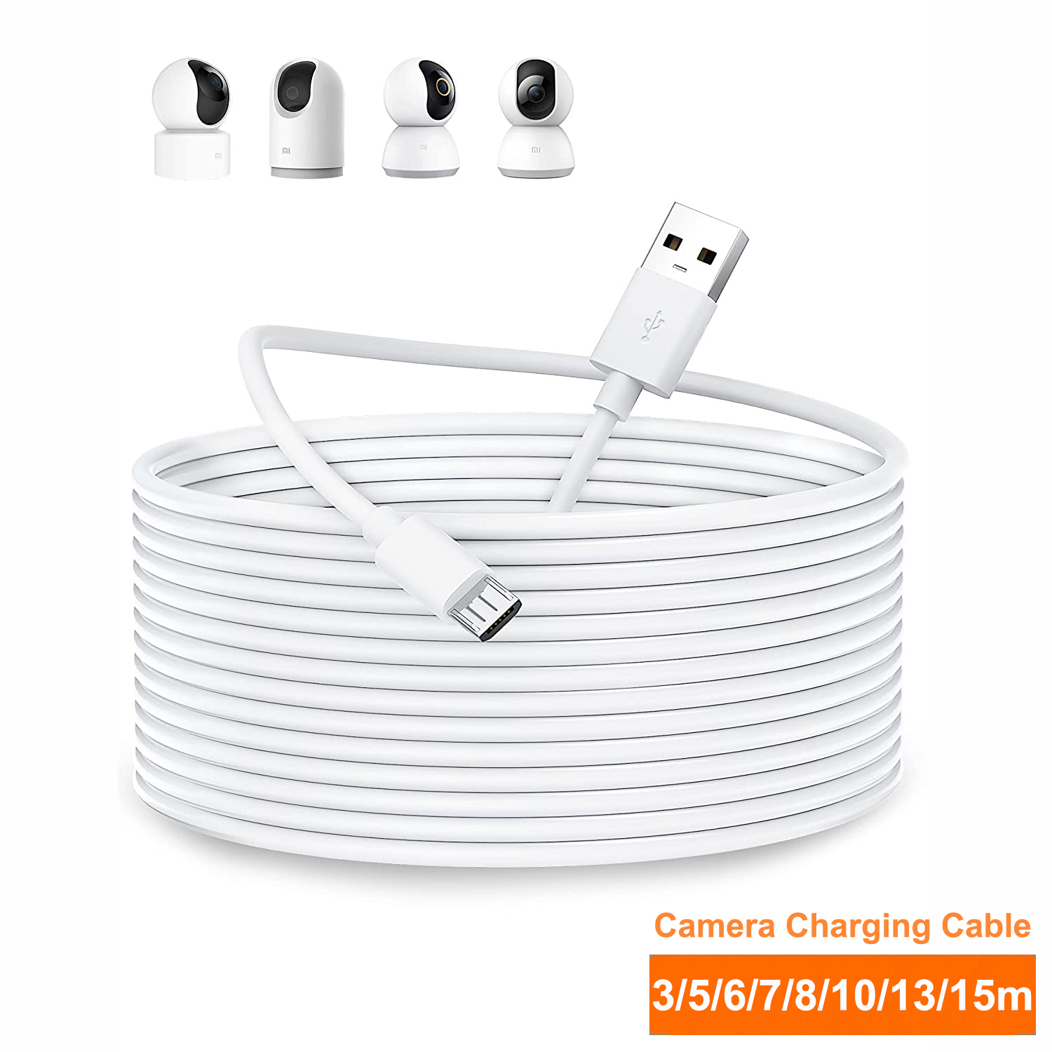 3~13m Micro USB Extension Cabl - Mi Home Security Xiaomi 评论和价格