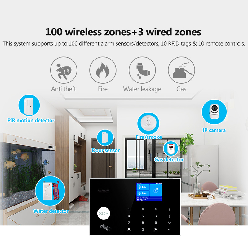 KERUI 4G Alarm System with Wir - Home Zone Security App 评论和价格