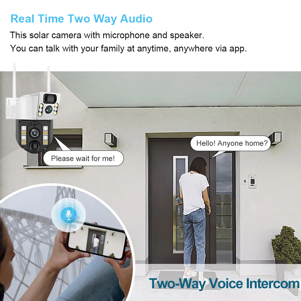 WiFi/4G Solar Camera IP CCTV S - Home Security Cameras Wireless 评论和价格