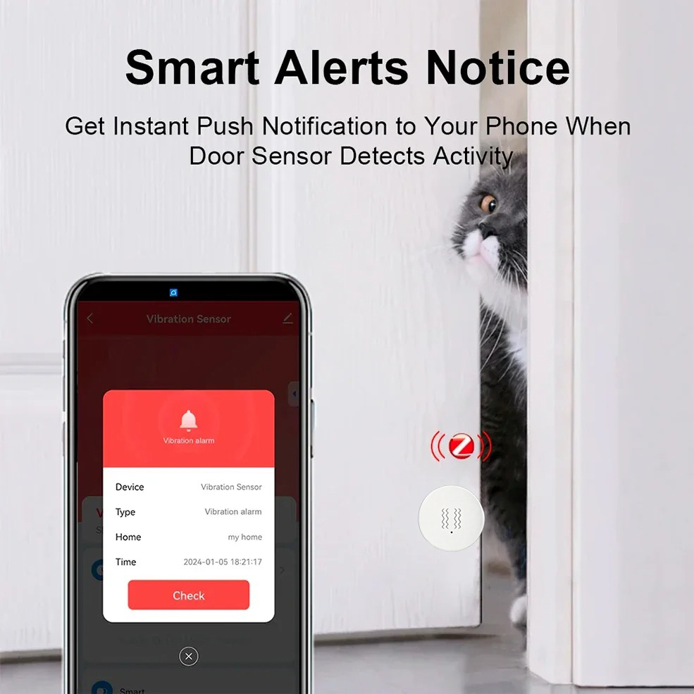 Tuya Zigbee Smart Vibration Se - Home Security App 评论和价格