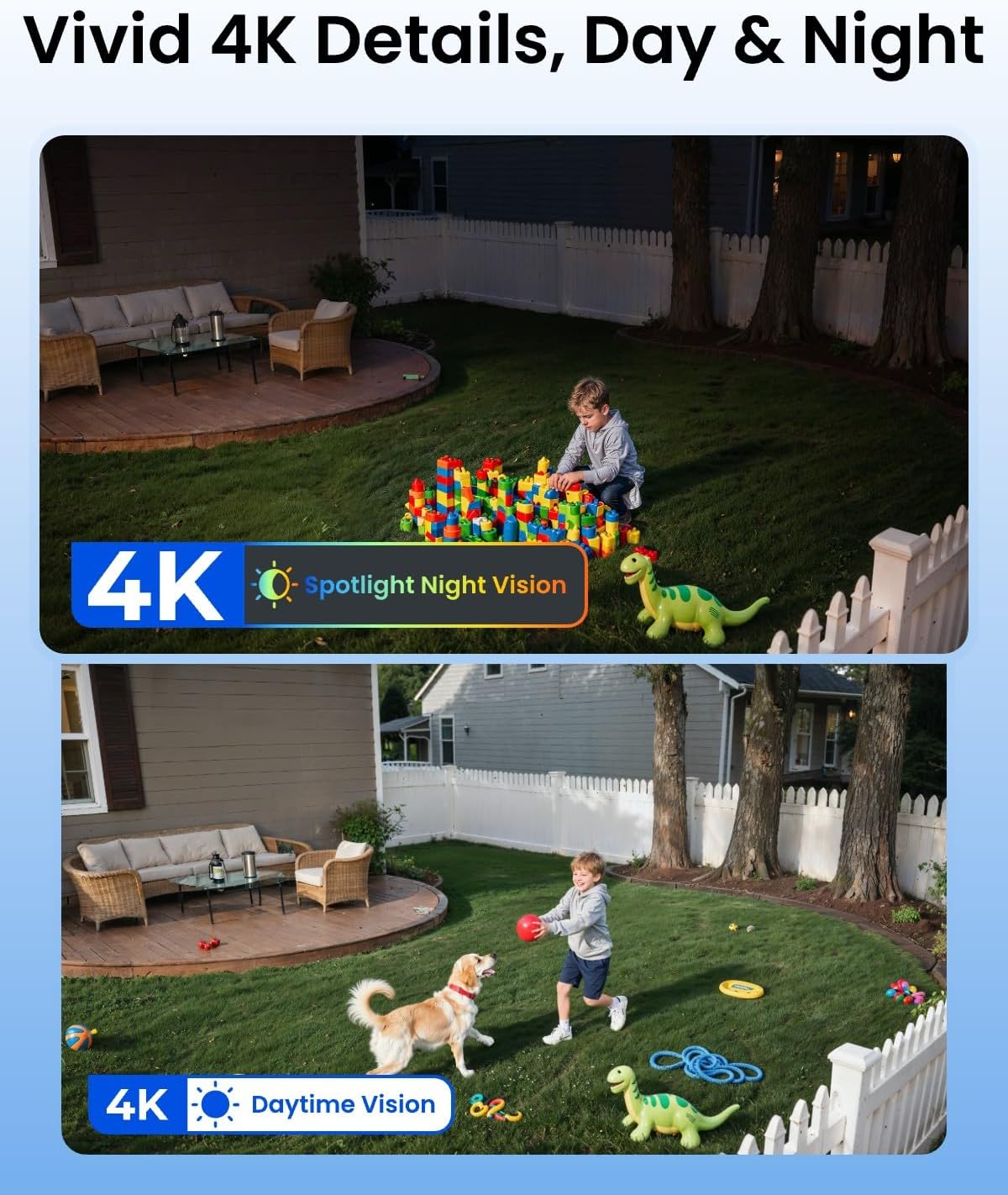 4K Wireless Outdoor Solar Secu - Home Security No Monthly Fee 评论和价格