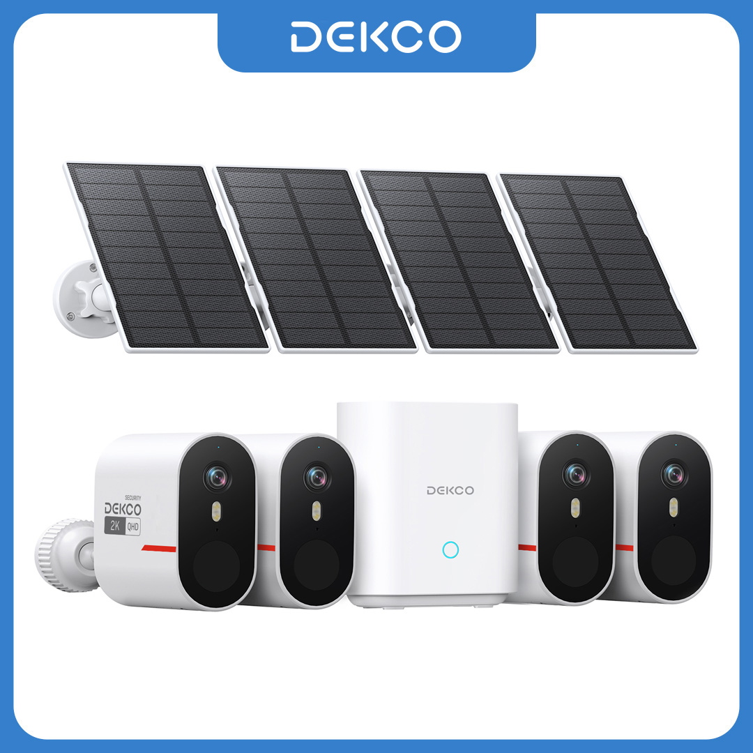 Dekco 3MP WiFi Solar Camera Sy - Home Security Cameras Wireless 评论和价格