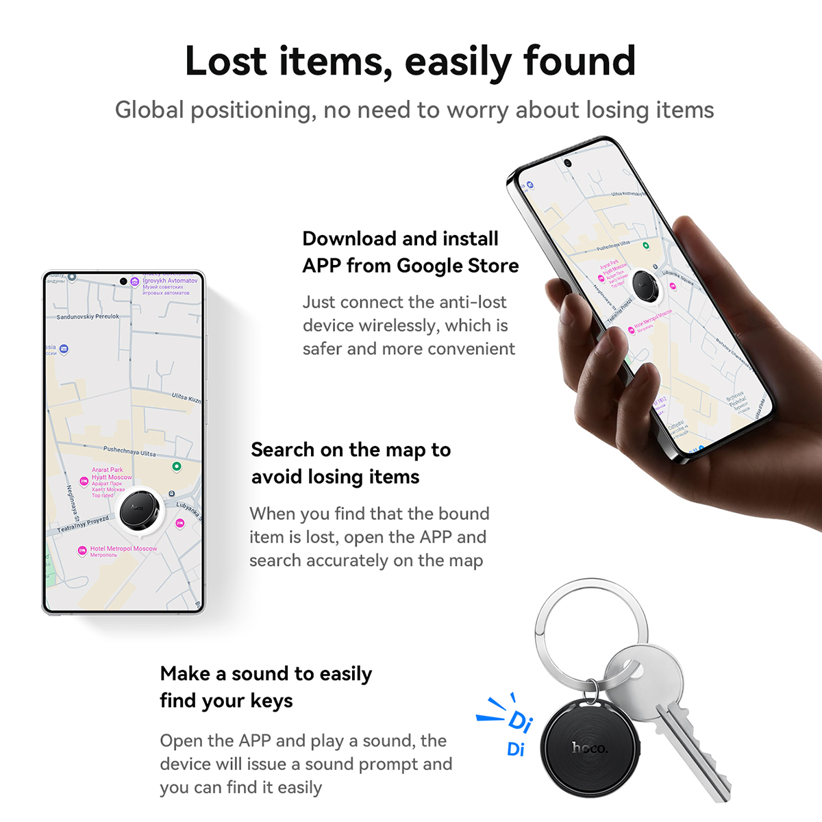 HOCO E96A Bluetooth GPS Tracke - Home Security In My Area 评论和价格