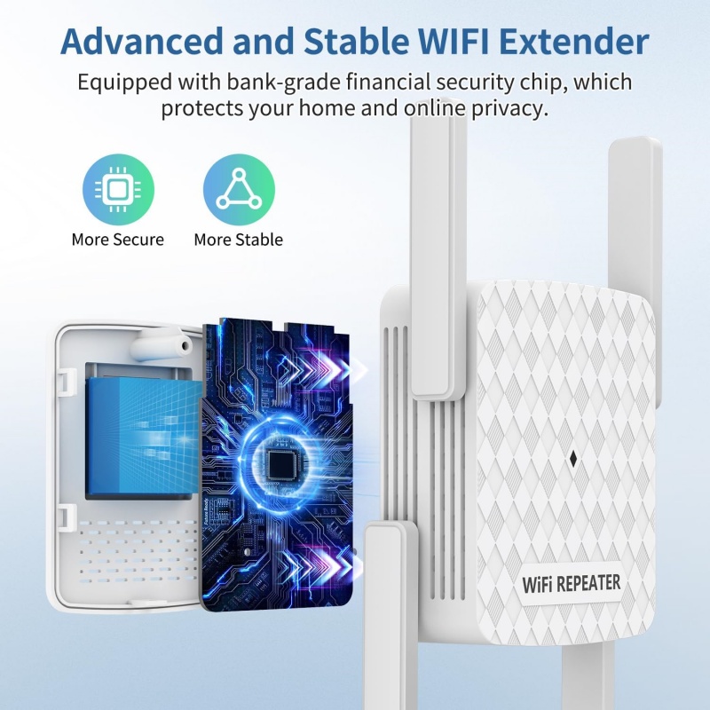 1200Mbps WiFi Repeater 2.4&5.8 - Home Security And Internet 评论和价格