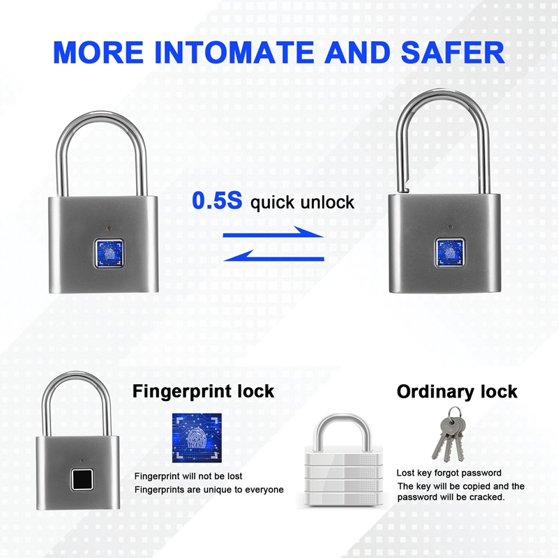 Biometric Door Lock Keyless Fi - Home Security Battery 评论和价格