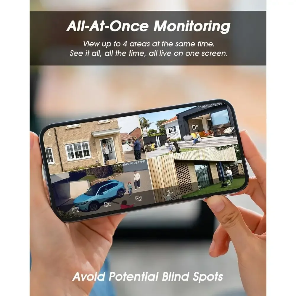 2K Solar Security Cameras Wire - Home Security No Monthly Fee 评论和价格