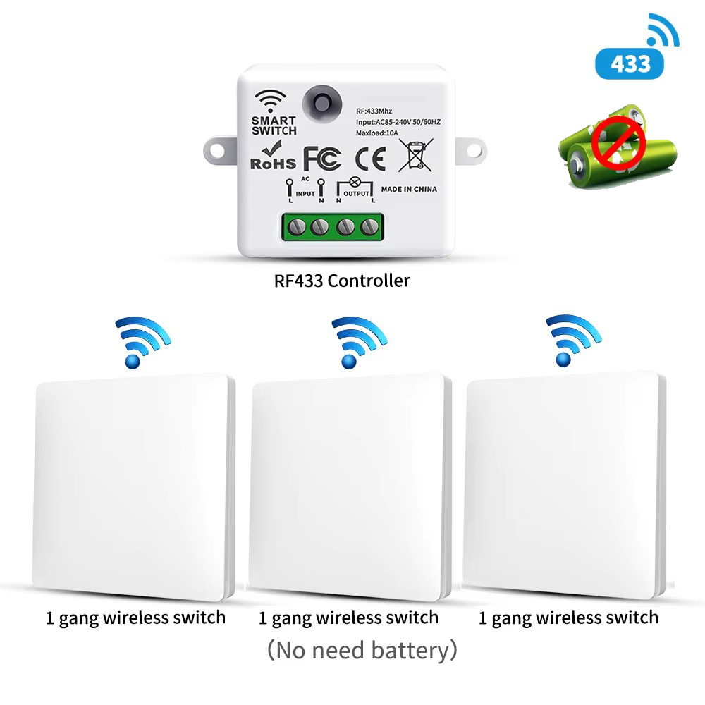 RF433 Self-Powered Wireless Li - Home Security Battery 评论和价格