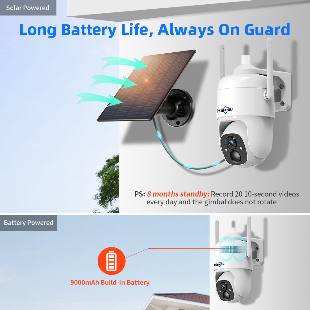 Hiseeu 3MP Cloud AI WiFi Video - Home Security Cameras Wireless 评论和价格