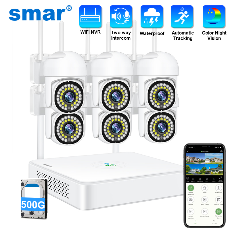 Smar 3MP Wireless CCTV Securit - Home Security Battery 评论和价格
