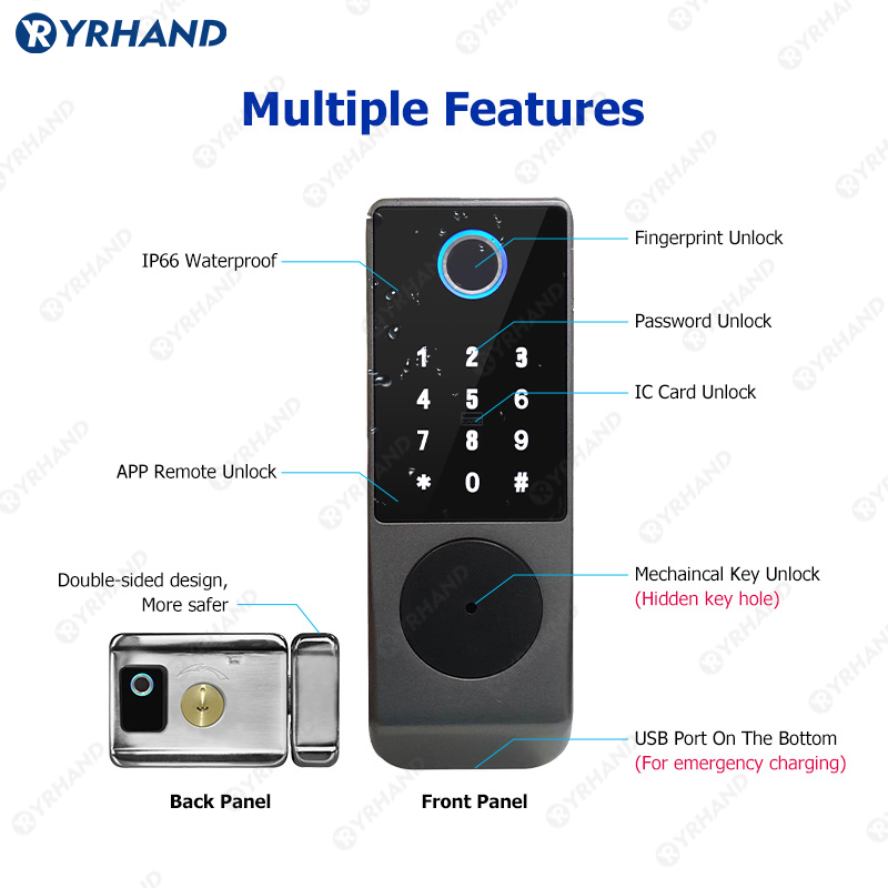 Tuya Smart lock Waterproof Wif - Home Security Battery 评论和价格