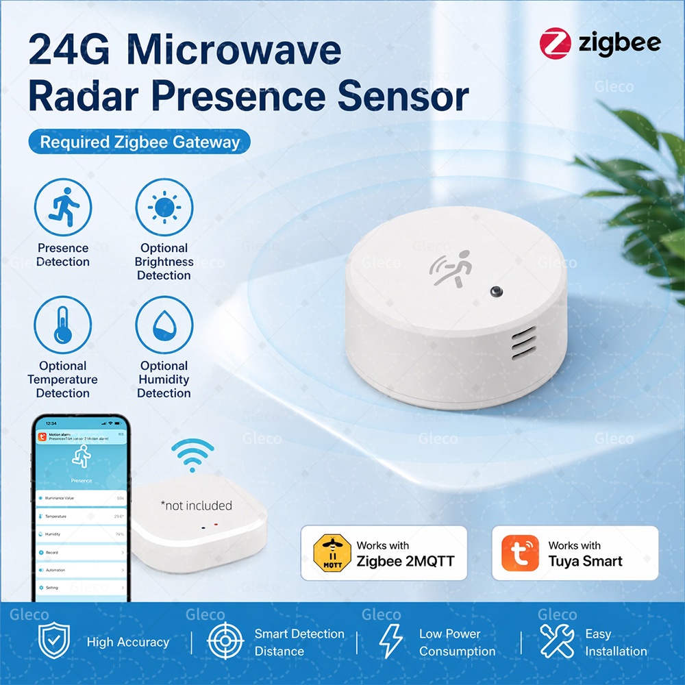 Zigbee Human Presence Sensor T - Home Security Battery 评论和价格